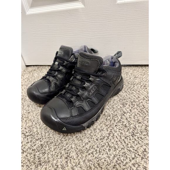 KEEN Targhee Vent Lace Up Women's Hiking Shoe Size 8.5 Black 1023033 - Picture 1 of 10